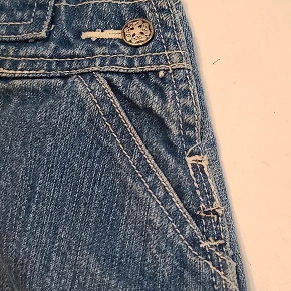 OshKosh Toddler Girl's Denim Overall Dress Pockets Size 24 months EUC - Picture 4 of 10